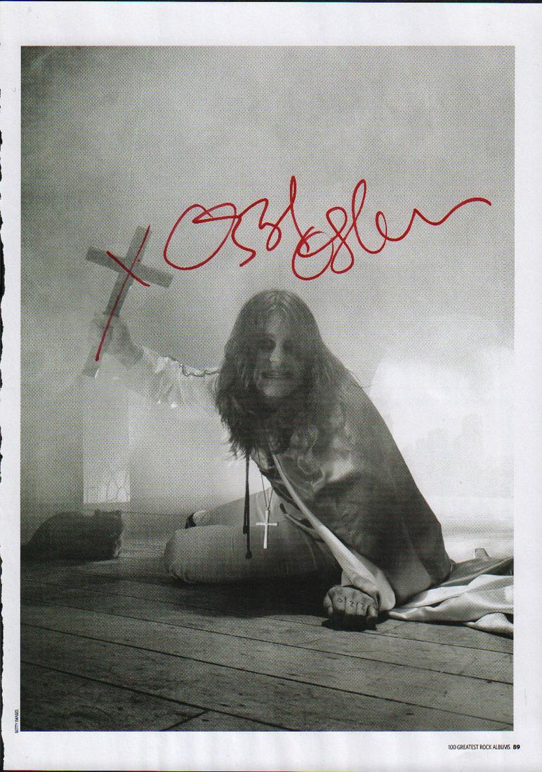 Ozzy Osbourne signed 9x12 photograph (1 of 1)