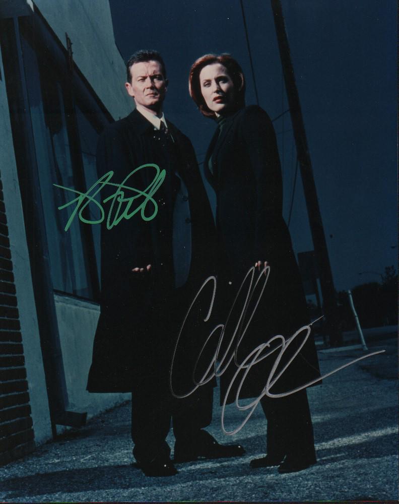 X-Files cast signed photograph (1 of 1)