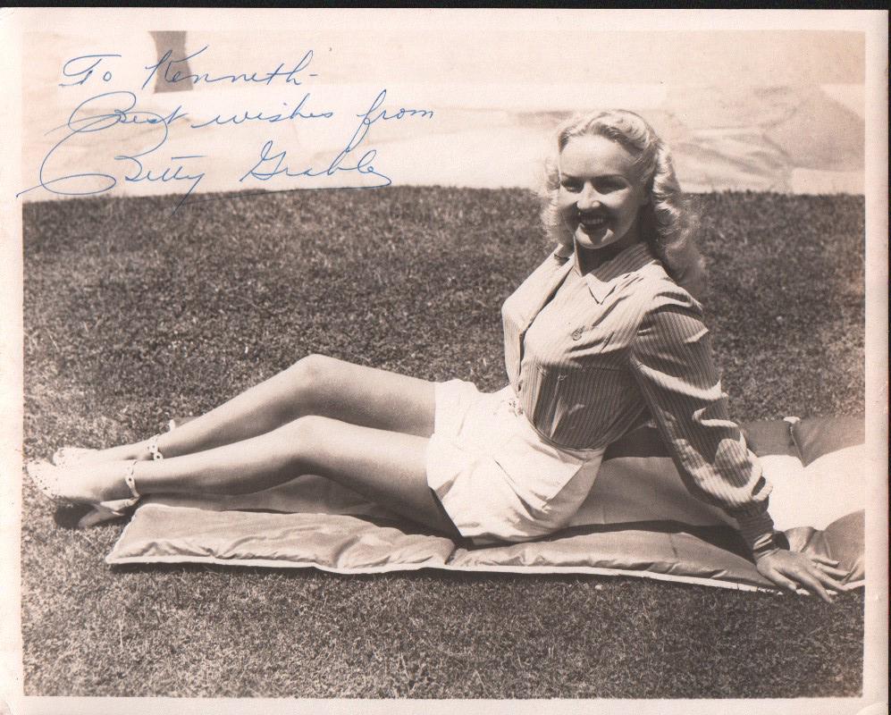Betty Grable signed photograph (1 of 1)
