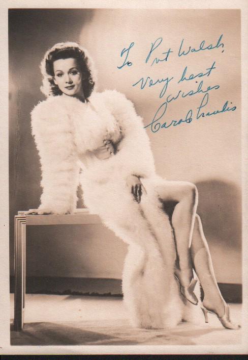 Carole Landis signed photograph (1 of 1)