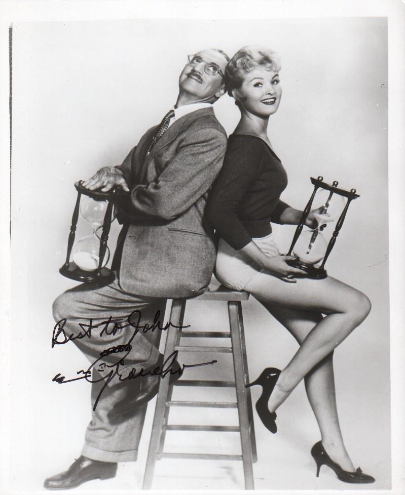 Groucho Marx signed photograph with rare sketcch (1 of 1)