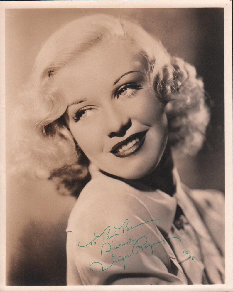 Ginger Rogers gorgeous vintage signed in 1936 photograph (1 of 1)