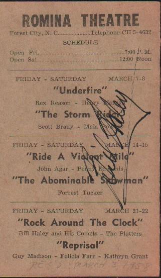 Bill Haley rare signed 50s appearance card (1 of 1)