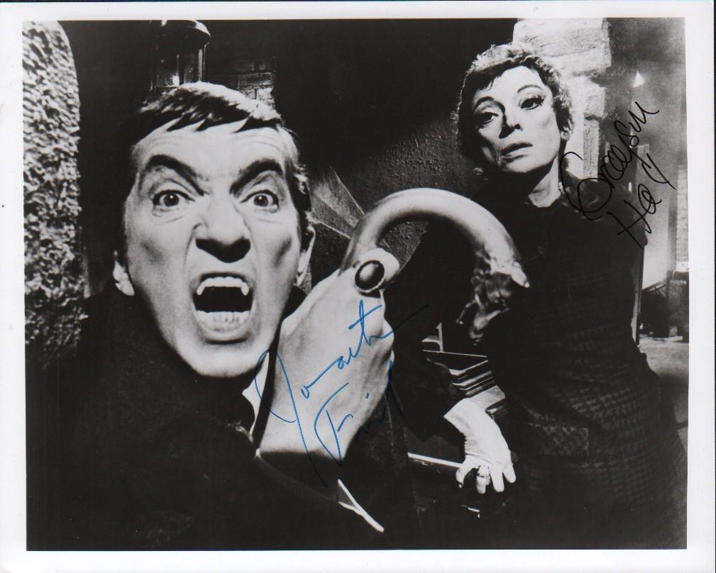 Dark Shadows Jonathan Frid and Grayson Hall signed photograph (1 of 1)