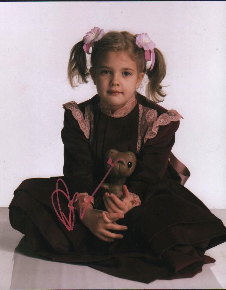 Drew Barrymore young ET signed photograph (1 of 1)