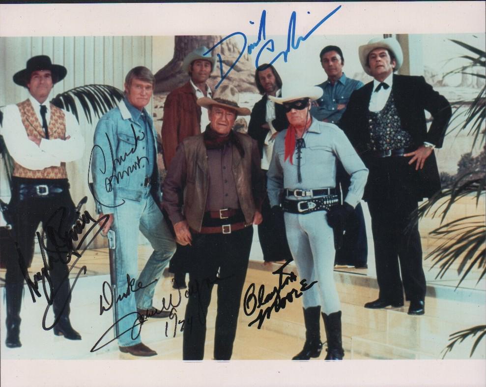 Western Legends RARE signed photograph John Wayne, etc (1 of 1)