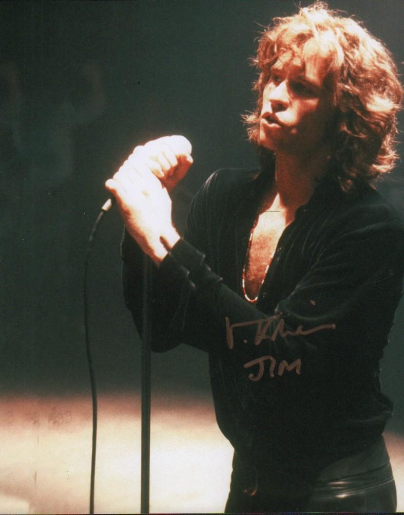 Val Kilmer the Doors signed photograph: A Val Kilmer signed 8x10 as Jim Morrison in the DOORS movie from private signing with characters name added with guaranteed COA