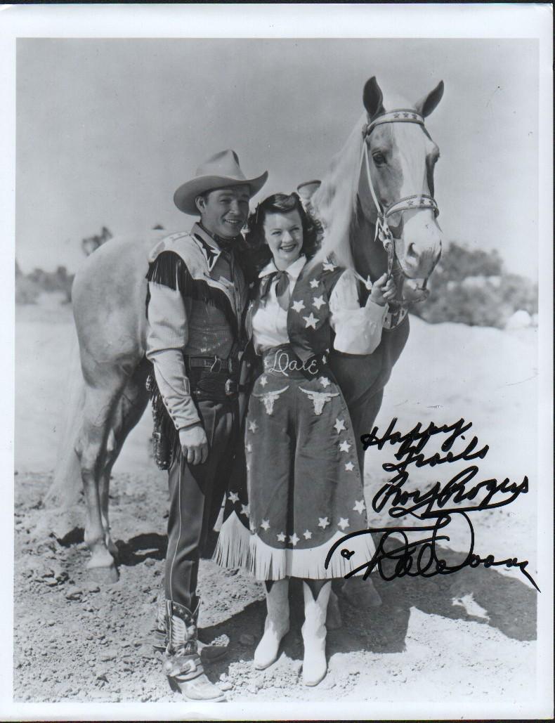 Roy Rogers and Dale Evans signed photograph (1 of 1)
