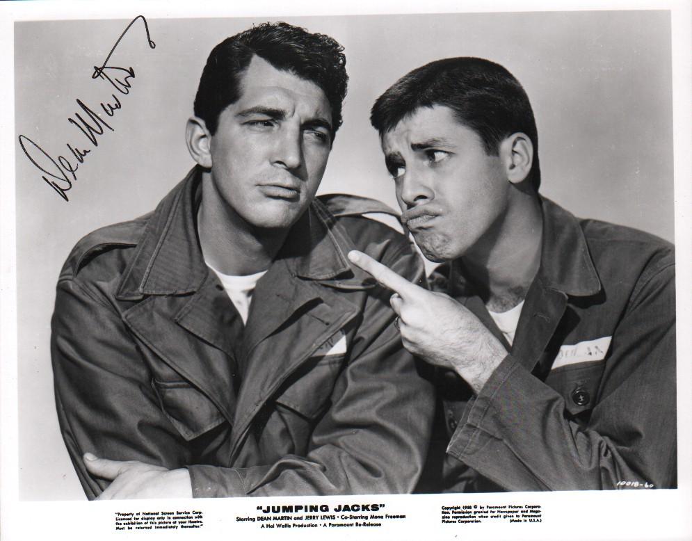 Dean Martin signed photograph of Martin and Lewis (1 of 1)