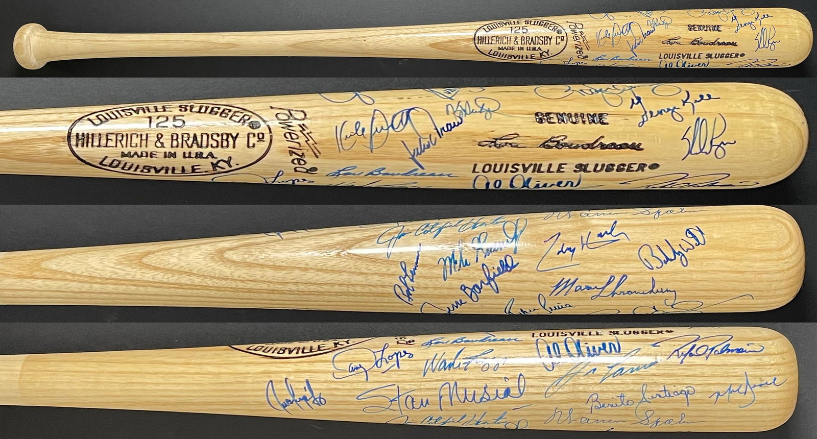 Baseball Hall of Fame signed bat RARE with PSA DNA letter (1 of 1)