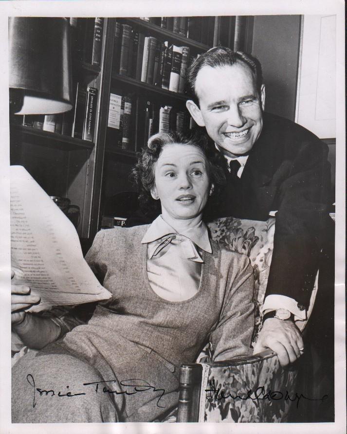 Hume Cronin and Jessica Tandy vintage signed photograph (1 of 1)