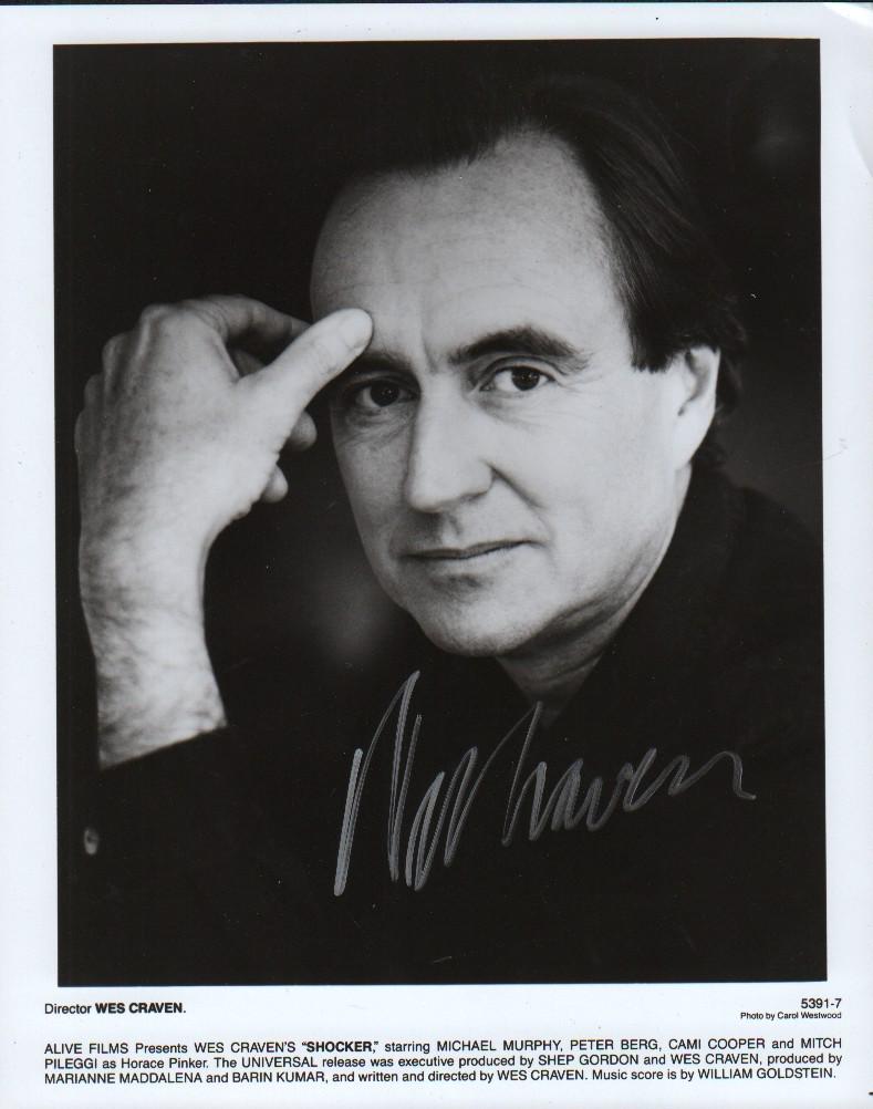 Wes Craven signed photograph (1 of 1)