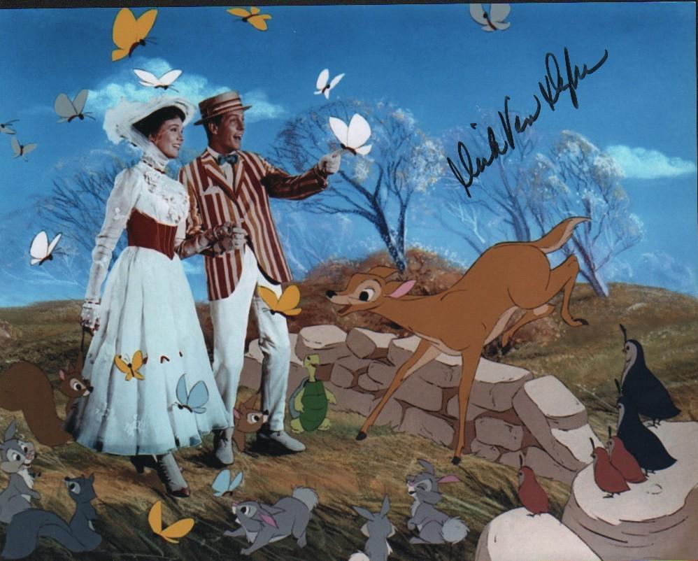 Dick Van Dyke signed Mary Poppins photograph (1 of 1)