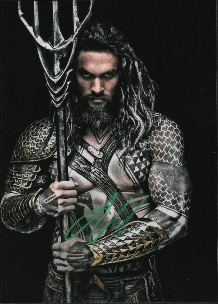 Jason Momoa Aquaman signed photograph (1 of 1)