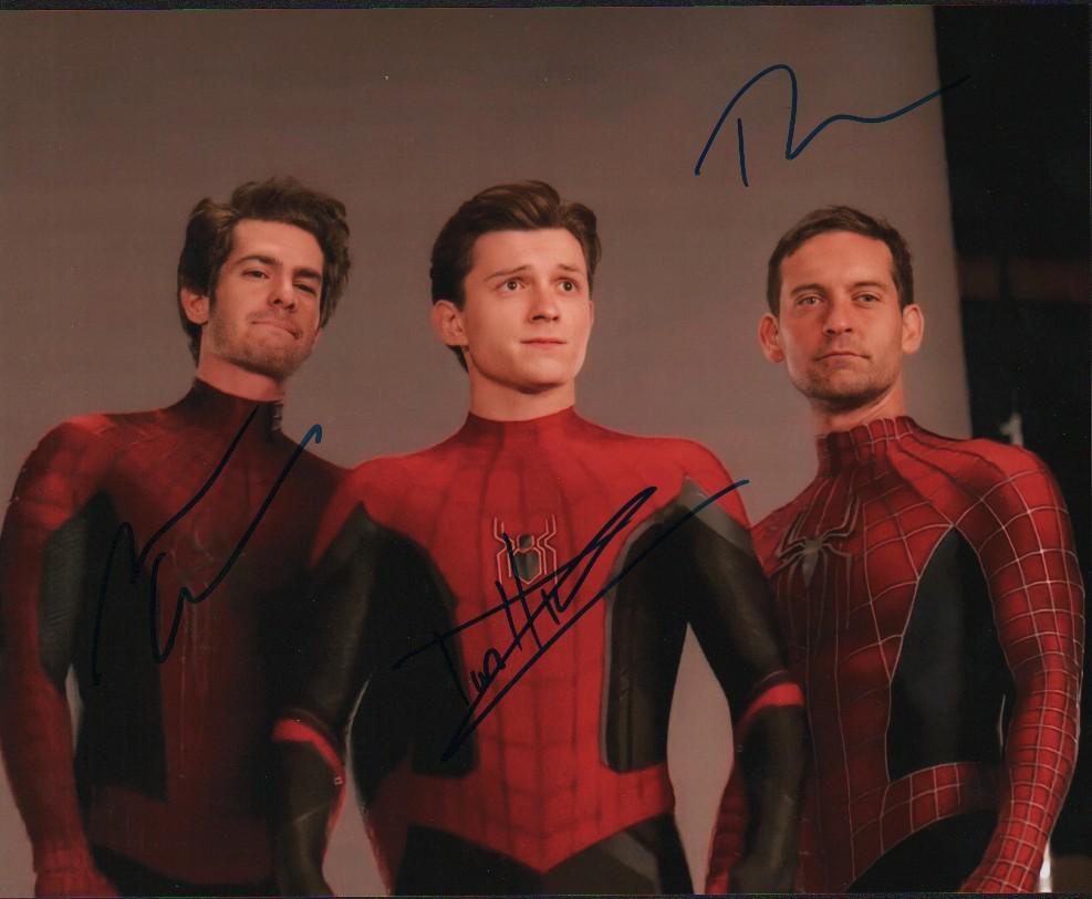 Spidermen signed RARE photograph by Garfield Maguire and Holland (1 of 1)