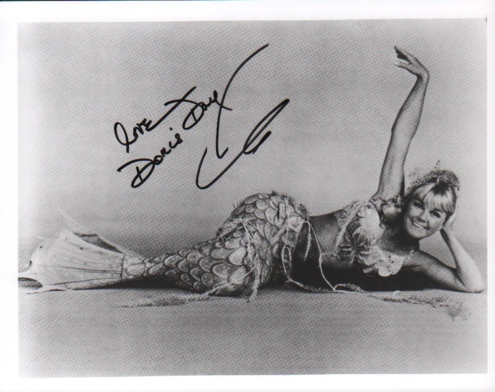 Doris Day vintage signed photograph as a mermaid (1 of 1)