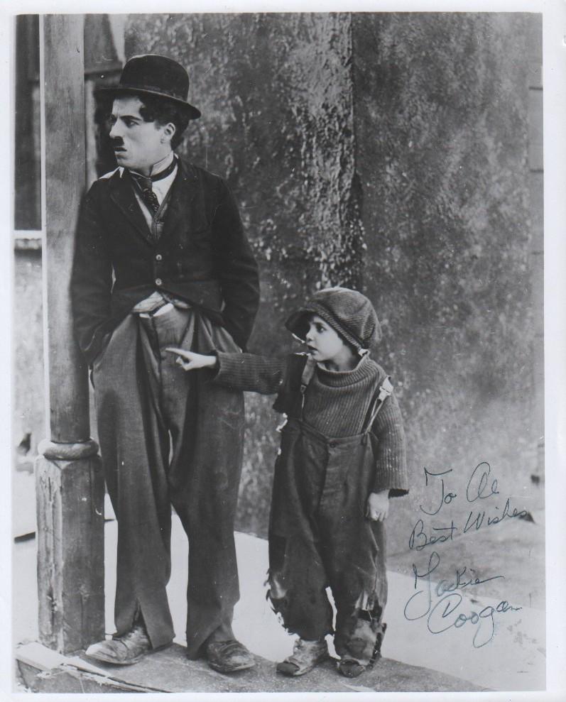 Jackie Coogan rare with Chaplin signed photograph (1 of 1)