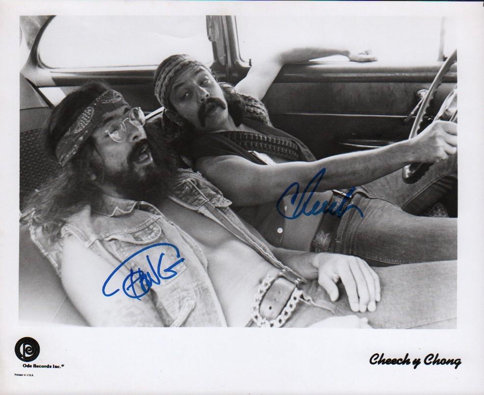 Cheech N Chong signed vintage photograph (1 of 1)