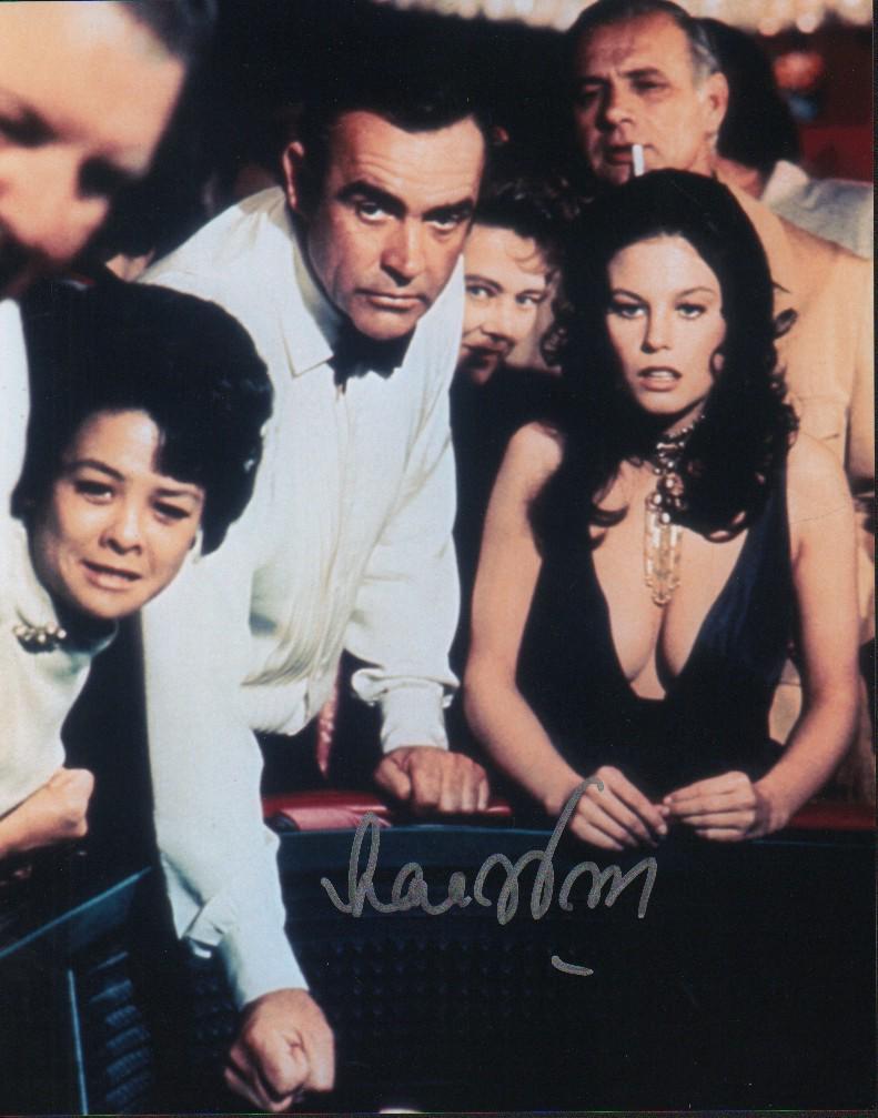 Lana Wood James Bond signed photograph: Sexy signed James Bond as Plenty O'Toole with COA