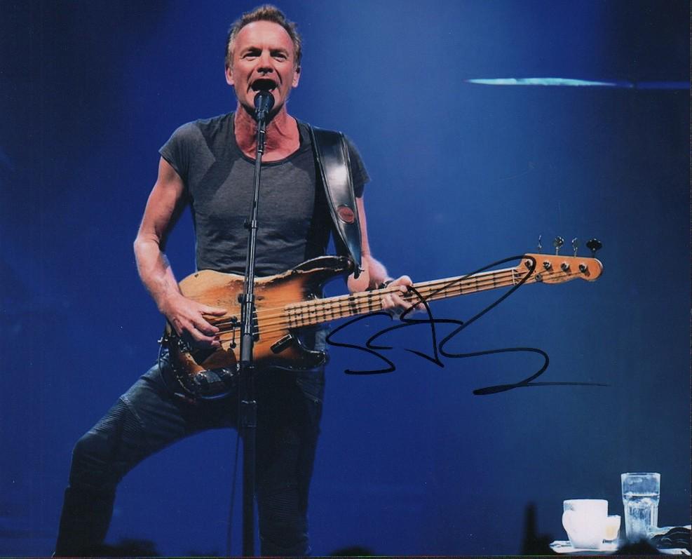STING signed photograph (1 of 1)