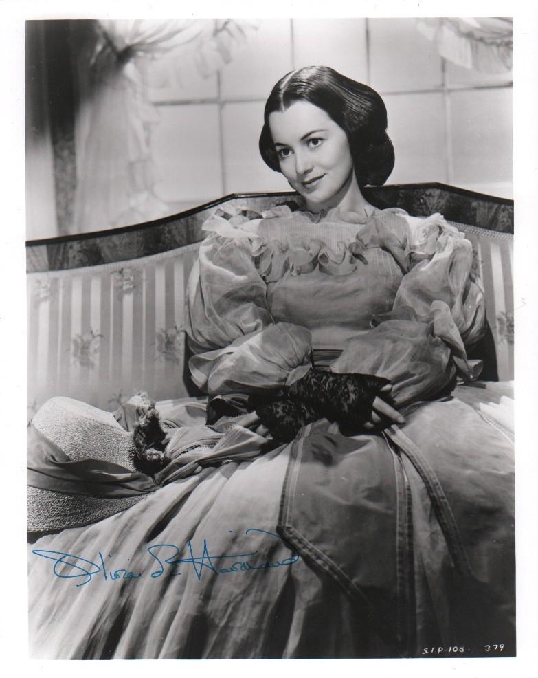 Olivia DeHavilland signed GWTW photograph (1 of 1)
