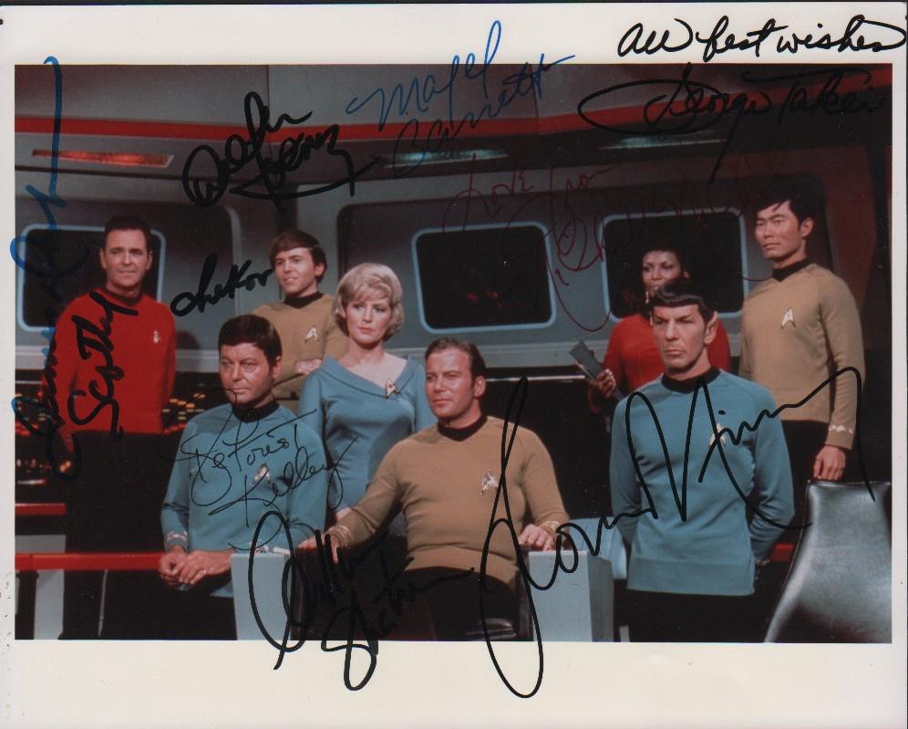 Star Trek cast original series signed photograph (1 of 1)