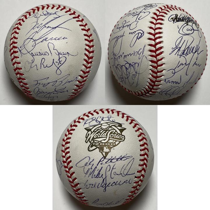 2000 World series Champions Yankees signed baseball (1 of 1)