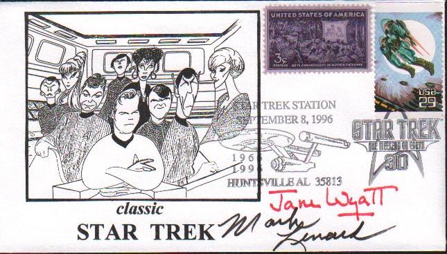 Spocks Parents signed rare Star Trek FDC (1 of 1)