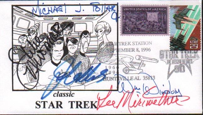 Original Star Trek guest stars signed rare FDC (1 of 1)