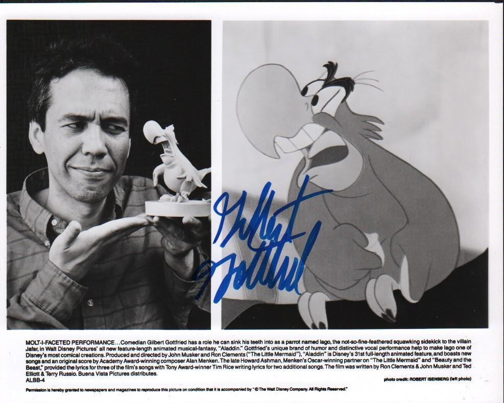 Gilbert Gottfried signed Iago photograph (1 of 1)
