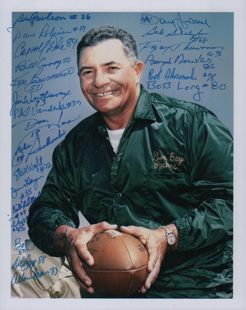 Vince Lombardi signed photograph by astonishing number of players (1 of 1)