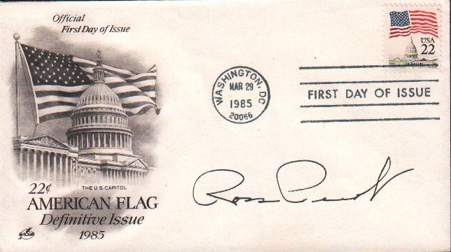 Ross Perot signed FDC: A Ross Perot (ran for President) FDC with COA