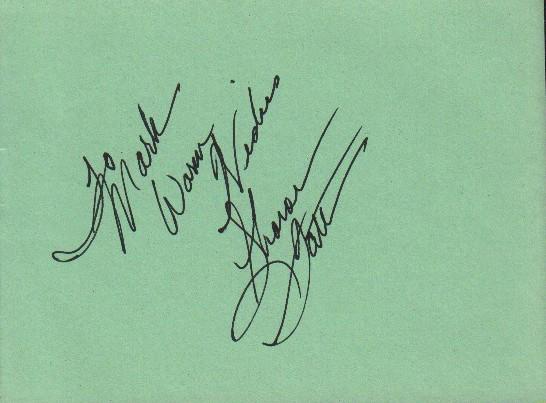 Sharon Tate rare signed autograph book page (1 of 1)