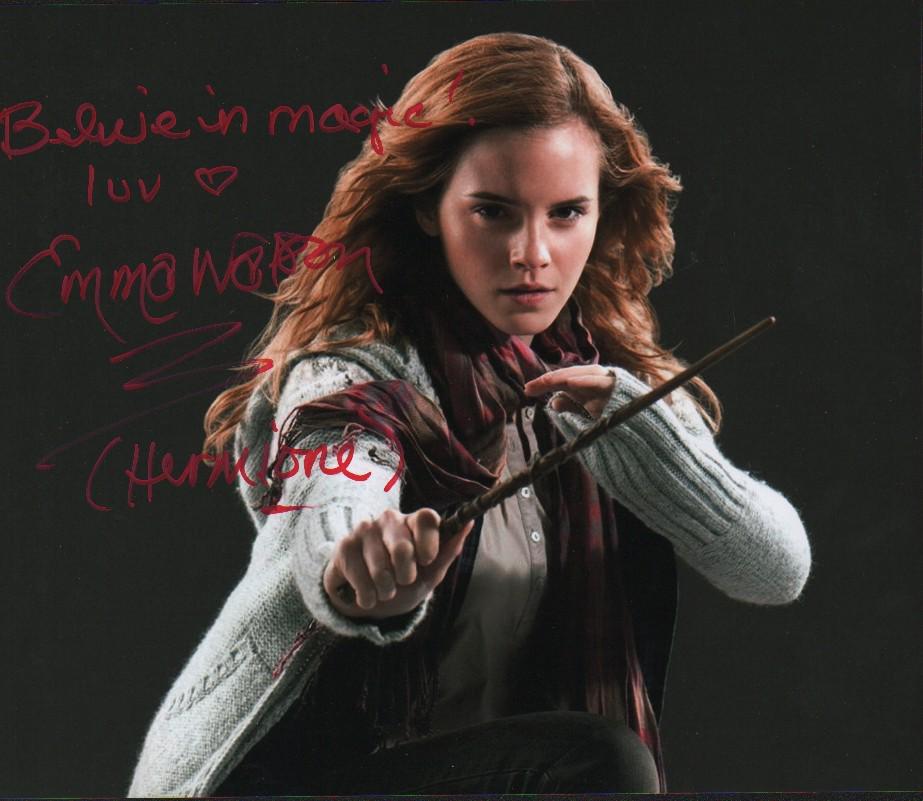 Emma Watson Harry Potter signed photograph with phrase ! (1 of 1)