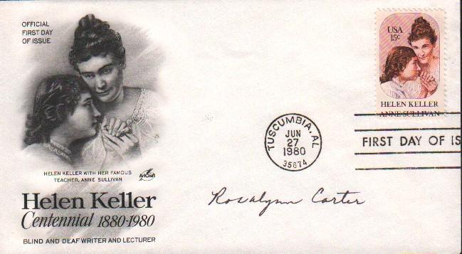 Rosylyn Carter First Lady signed FDC (1 of 1)
