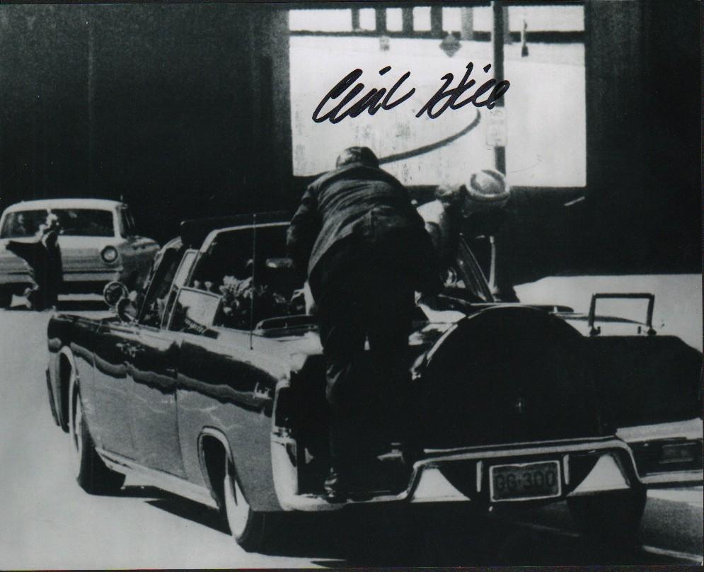 Clint Hill JFK Assasination CIA Agent signed photograph (1 of 1)
