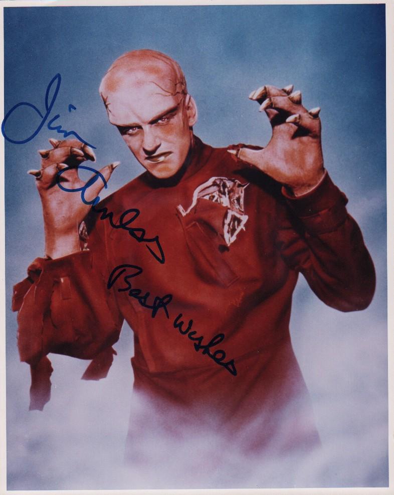 Jim Arness signed photograph rare from horror film (1 of 1)