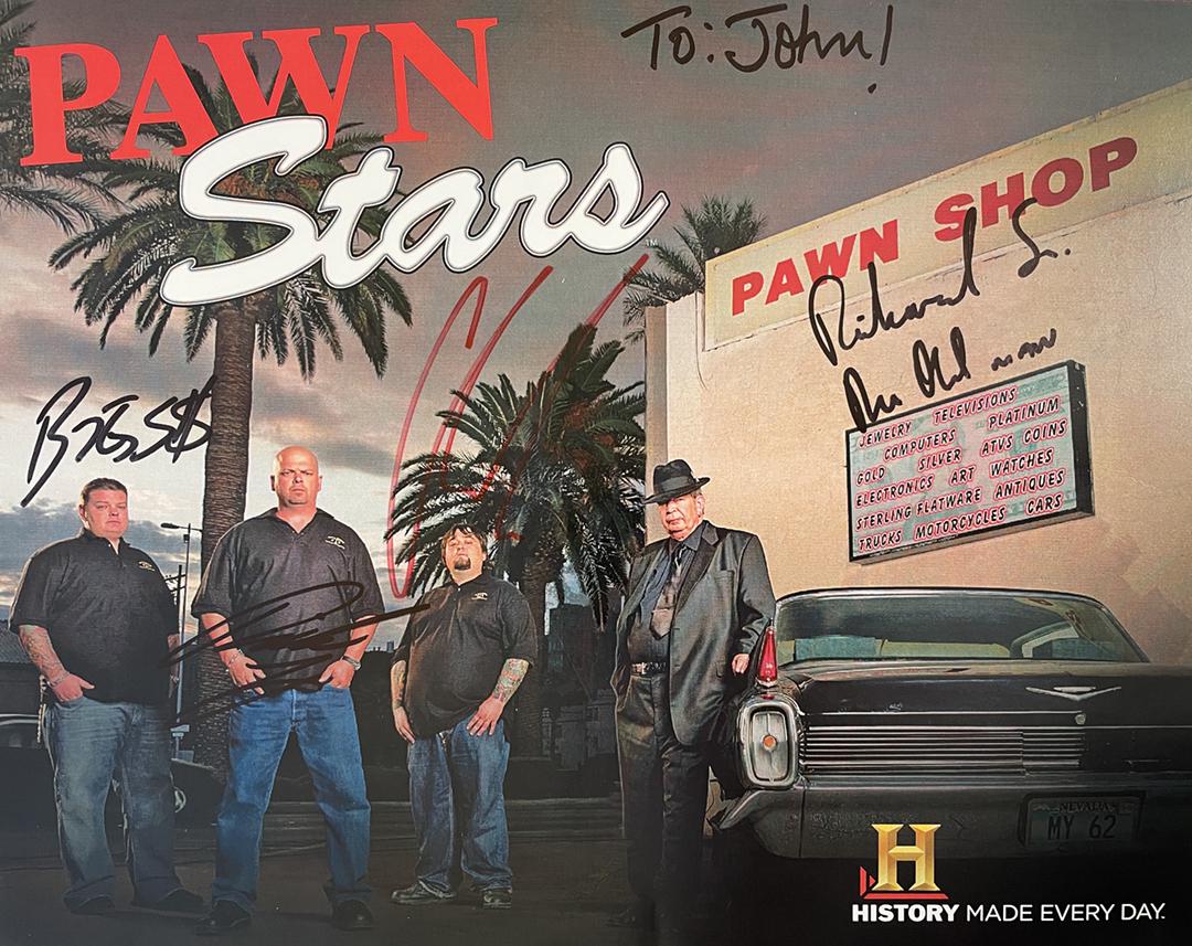 Pawn Stars signed cast photograph including deceased old man (1 of 1)