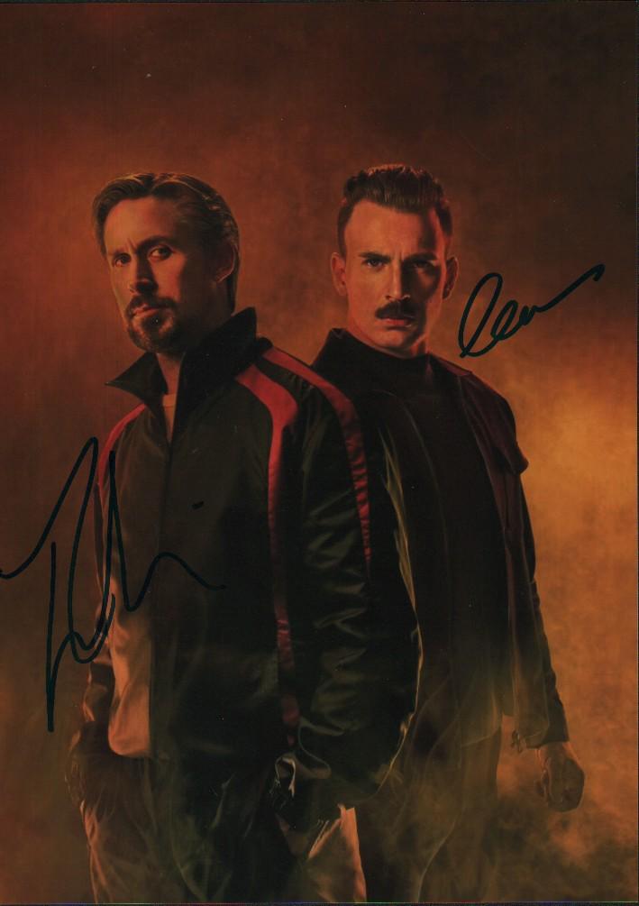 Chris Evans and Ryan Gossling signed photograph (1 of 1)