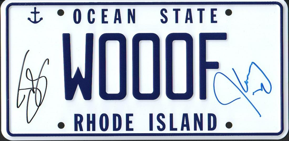 Dumb and Dumber signed license tag by Jim Carrey and Jeff Daniels (1 of 1)