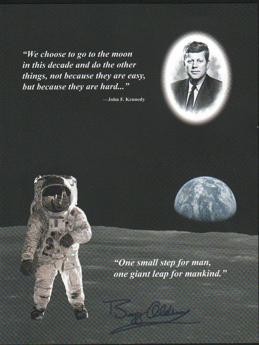 Buzz Aldrin signed Lt Ed lithograph (1 of 1)