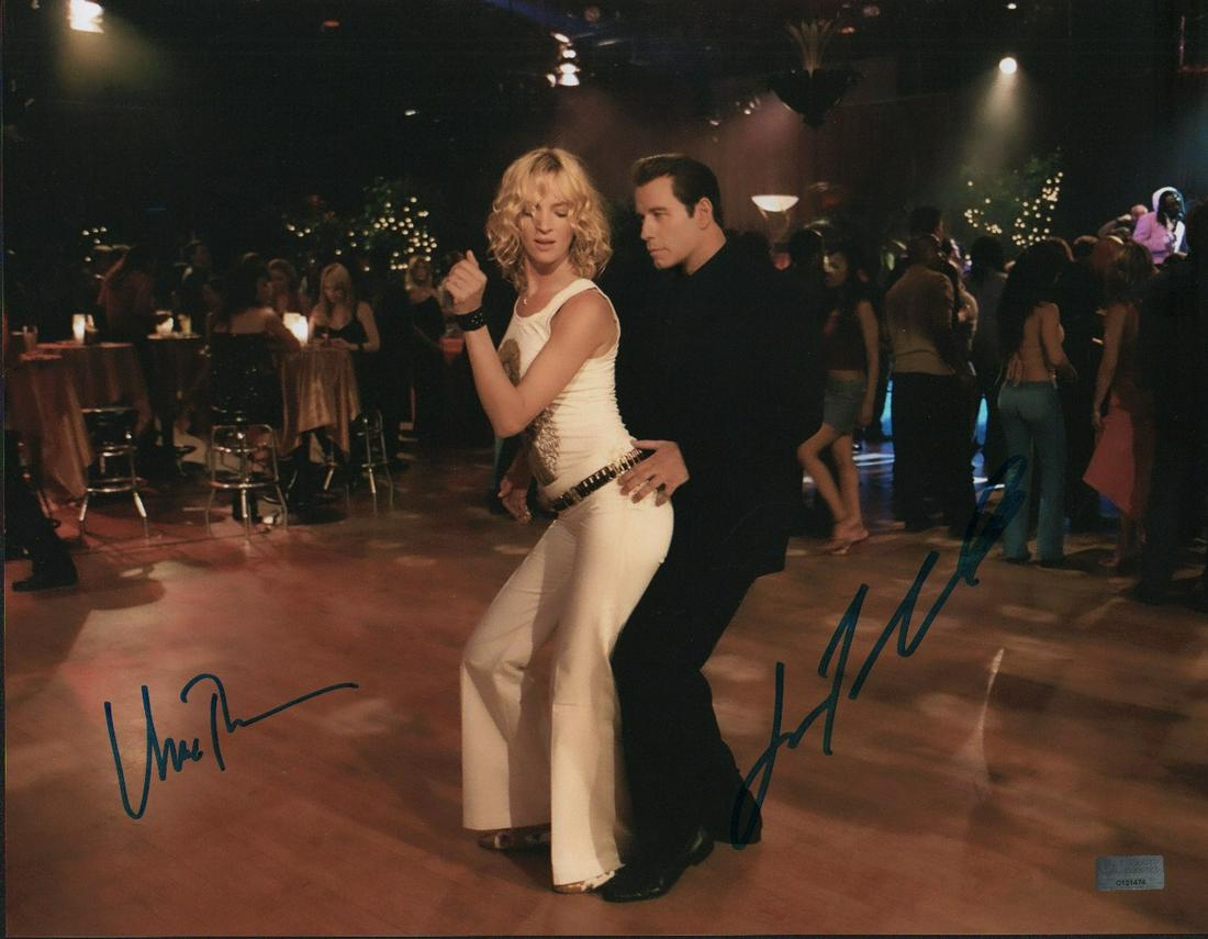 Pulp Fiction signed 11x14 by Uma Thurman and John Travolta (1 of 1)