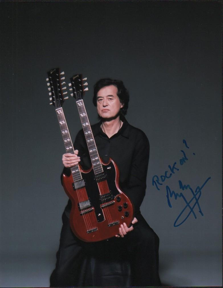 Jimmy Page Led Zeppelin rare signed photograph (1 of 1)