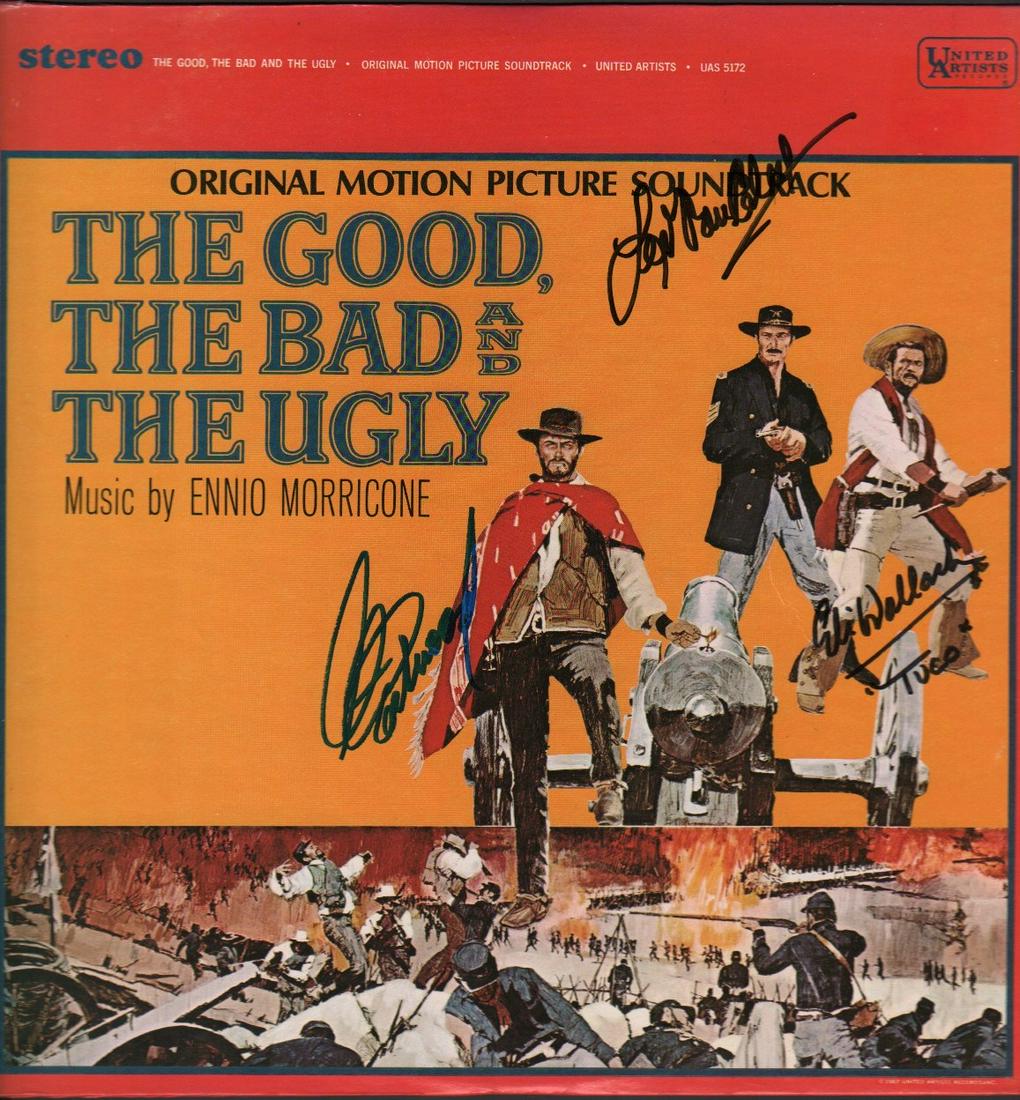 Good the Bad and the Ugly signed soundtrack LP (1 of 1)