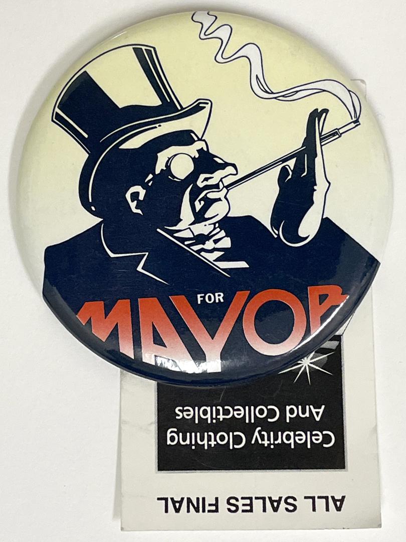 Penguin for Mayor prop button used in first Batman film (1 of 1)