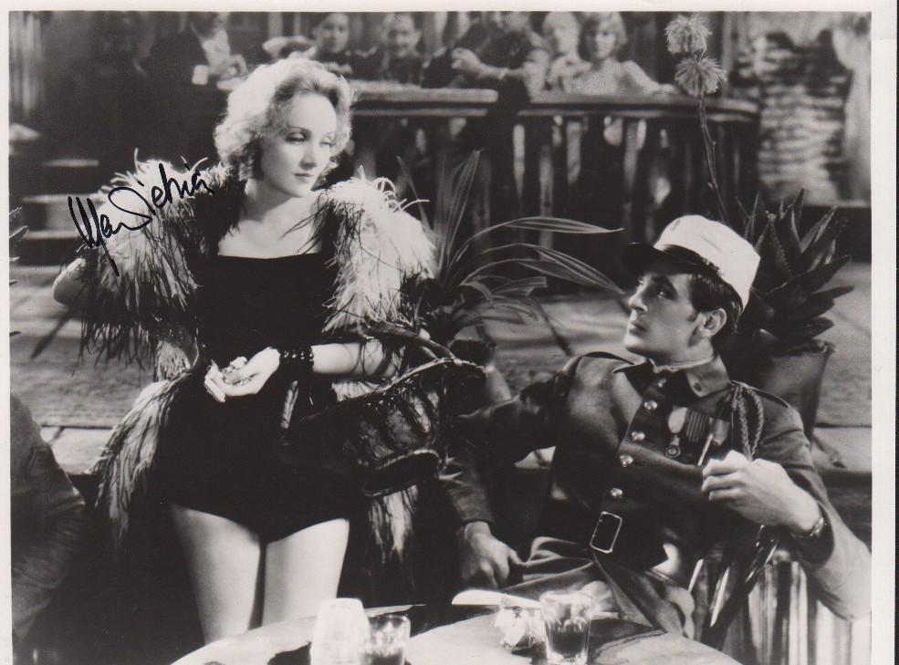 Marlene Dietrich signed photograph (1 of 1)