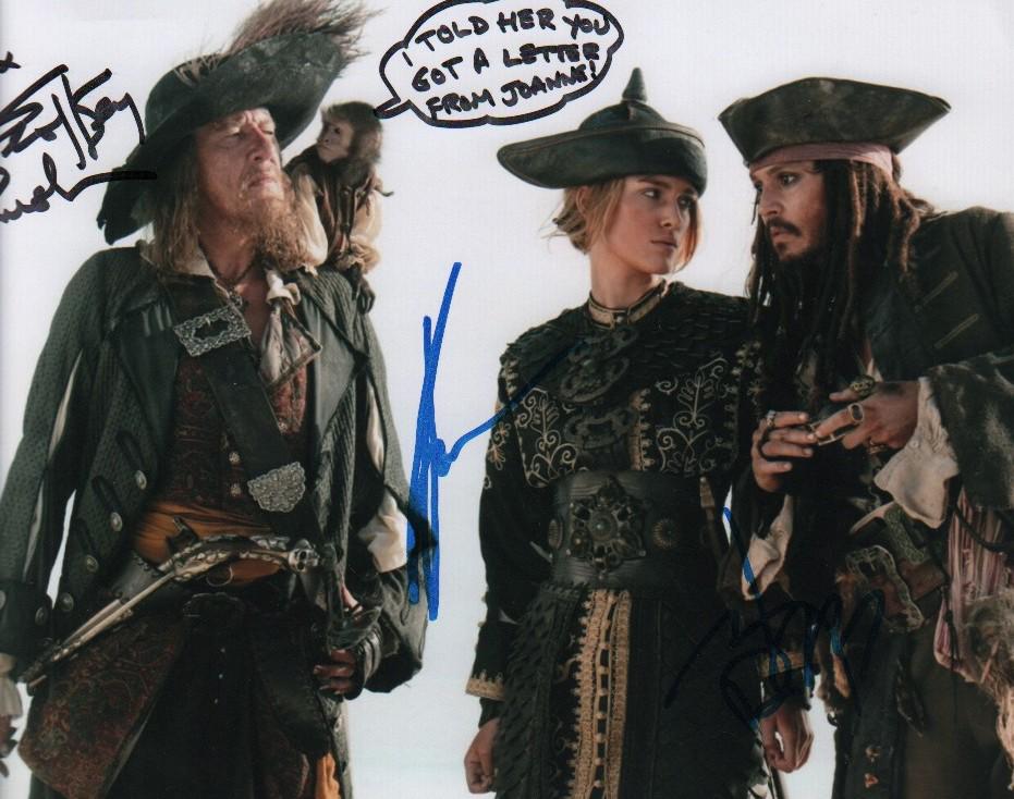 Pirates of the Caribbean cast signed photograph (1 of 1)