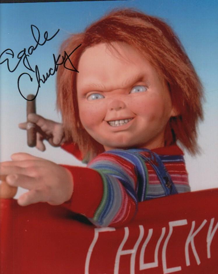Chucky signed photograph (1 of 1)