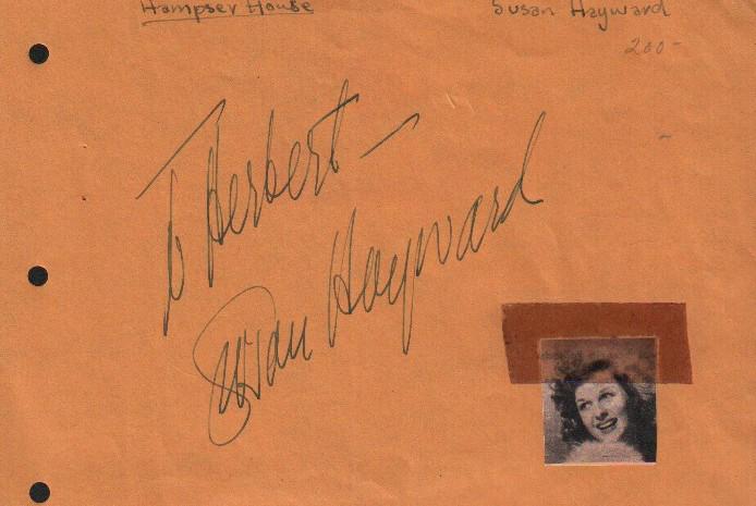Susan Hayward signature (1 of 1)