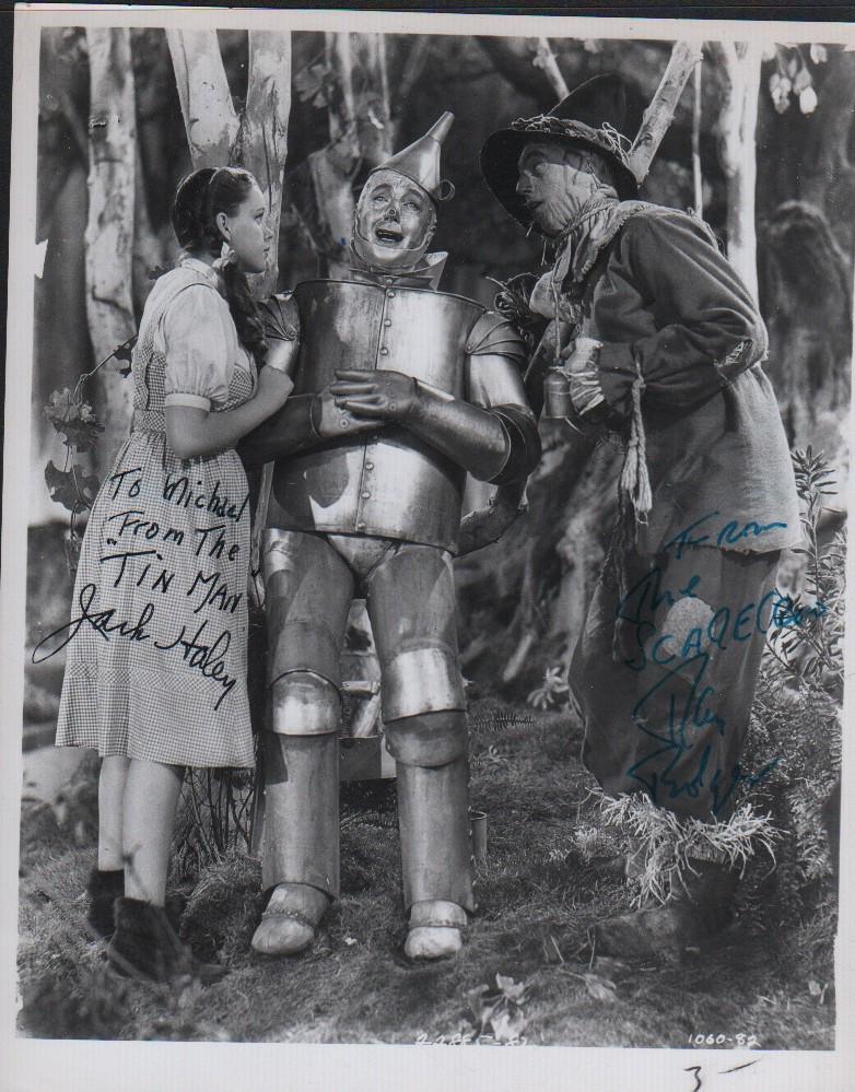 Scarecrow and Tin Man of Oz signed photograph (1 of 1)